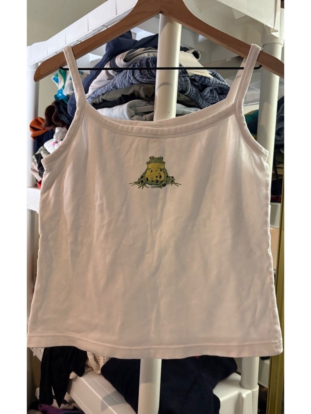 NWOT Hatley Cotton Lycra Frog Boxy Tank - Large